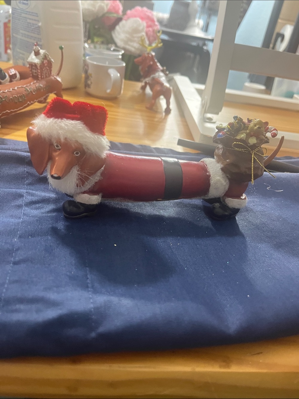 Westland Hot Diggity Dog Dachshund Figurine: “Santa Weiner” #16538